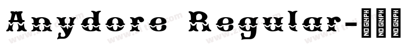 Anydore Regular字体转换